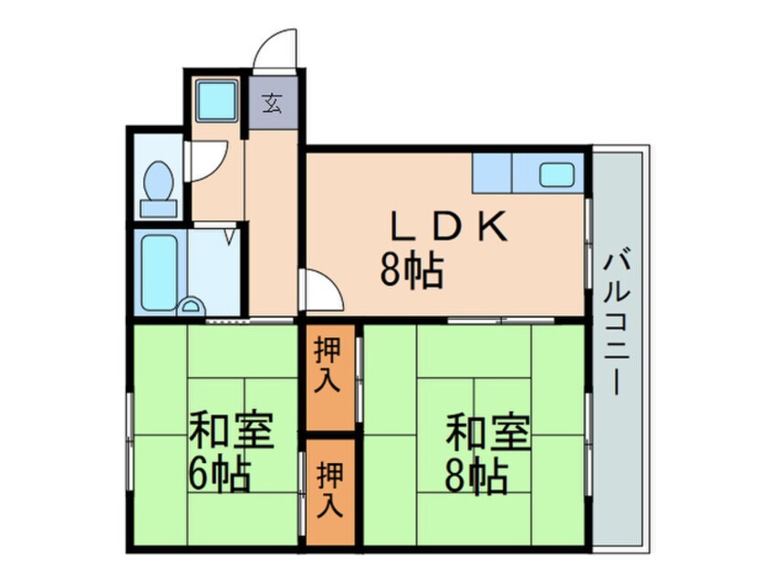 間取図 ヴィラコーポ清水