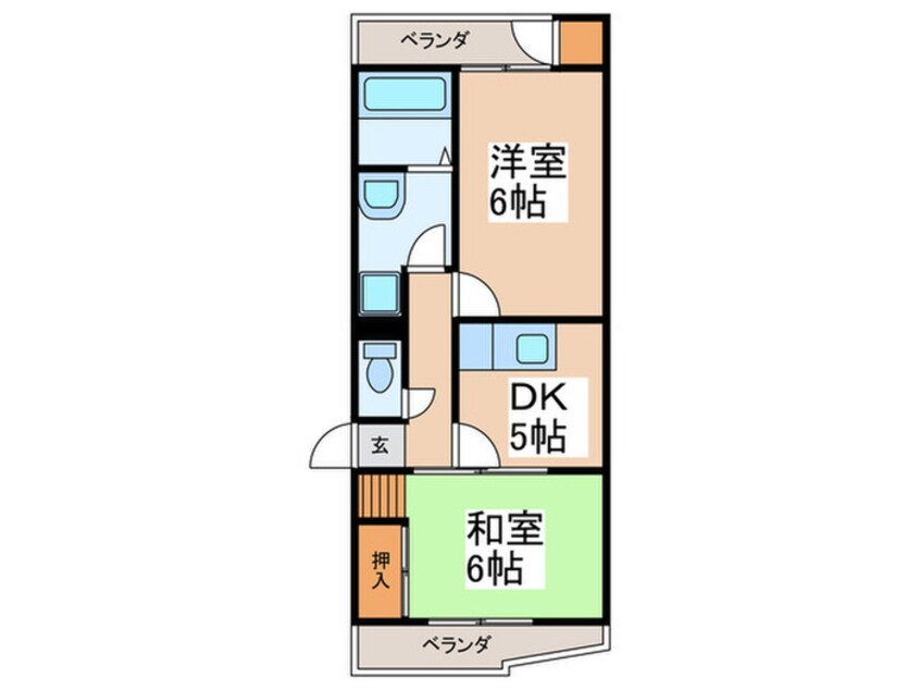 間取図 パ－クハイツ１１