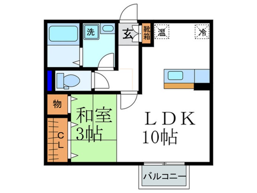 間取図 ウエストアヴェニュ－