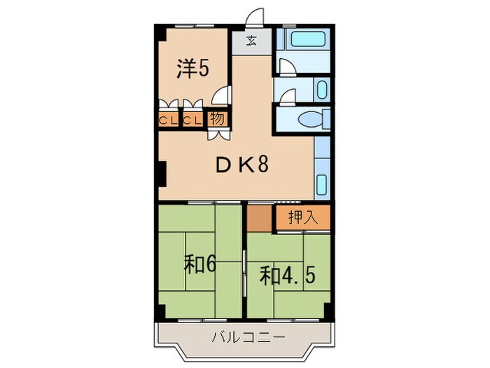 間取り図 ハイツ呉川アルン