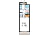 ZEST32 1Kの間取り