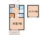 アトレ堺町 1Kの間取り