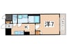 グランカーサ天王寺ＥＡＳＴ 1Kの間取り