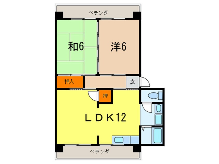 間取図 芦屋東山プリンス