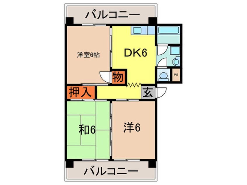 間取図 芦屋東山プリンス