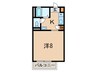 ル・クレール芦屋 1Kの間取り