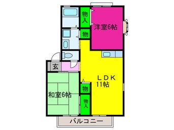 間取図 セジュール鳳２番館