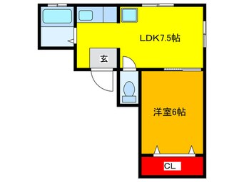 間取図 クリアレジデンス弁天