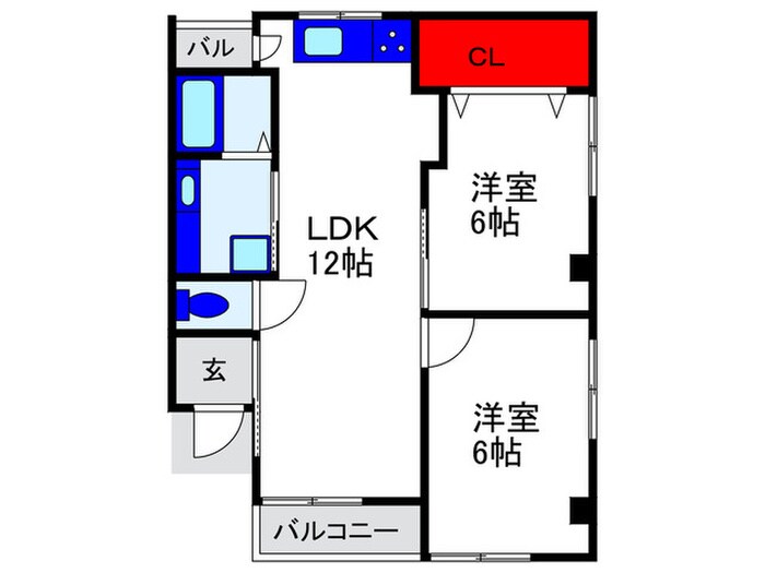 間取り図 豊高前マンション（２０２）