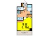 ジュネ－ゼグラン南堀江(705) 1Kの間取り