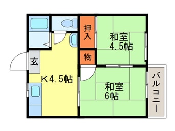 間取図 谷ヶ辻ハイツ