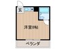 西原ハイツ 1Rの間取り