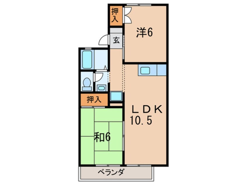 間取図 パルファン８７