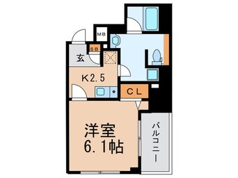 間取図 フォレステージュ北堀江