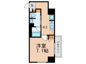 間取図 フォレステージュ北堀江