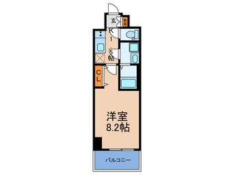 間取図 ｾｵﾘｰ大阪ﾊﾟｰﾁｪ(206)