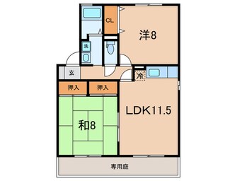 間取図 ２１番館　B