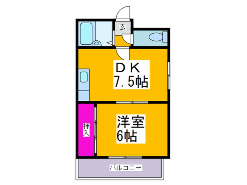 間取図 北條第二マンションアビコ