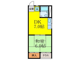 間取図 奥田コ－ポ