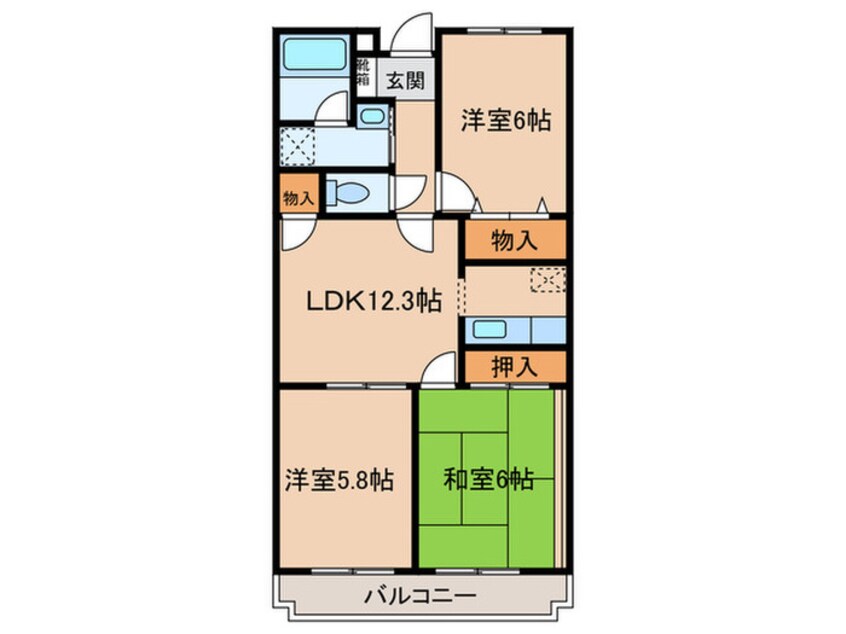 間取図 パ－クレ－ン