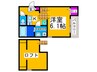 ソラーレ新金岡 1Kの間取り