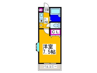 間取図 ヴォーヌング三国ヶ丘