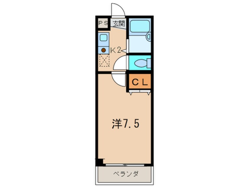 間取図 ヴォーヌング三国ヶ丘