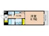 グリーンミモザ小林 1Kの間取り