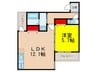 フジパレス北江口 1LDKの間取り