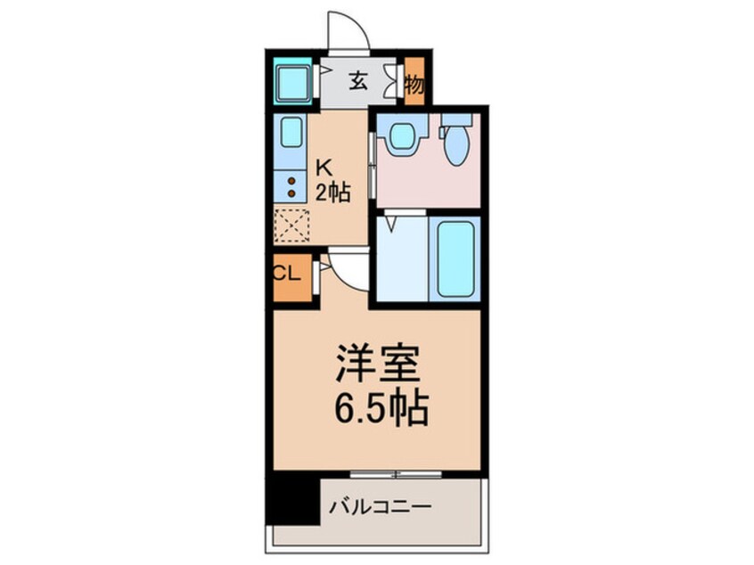 間取図 エスライズ堂島川