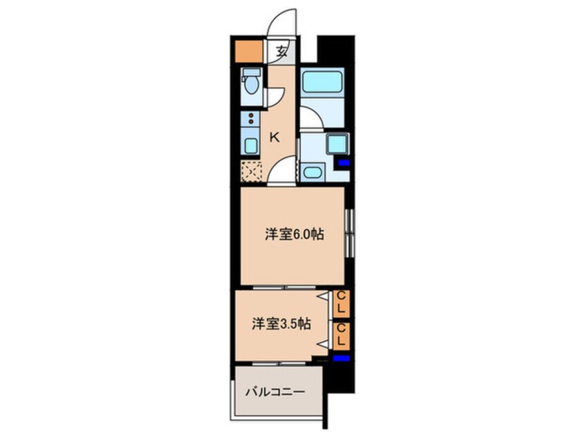 間取図 仮）S-RESIDENCE天満橋ar