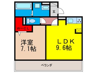 間取図 エクレール東太子