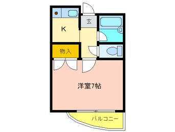 間取図 エイチ・ツー・オー河内長野