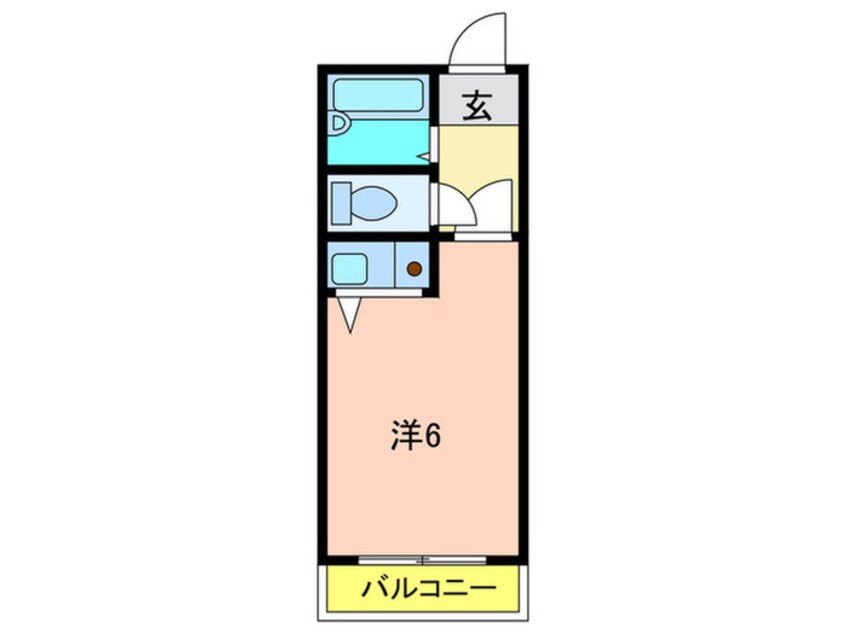 間取図 エイチ・ツー・オー河内長野