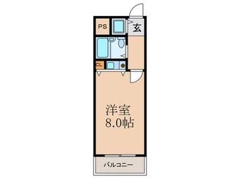 間取図 コ－ポラスムツミ