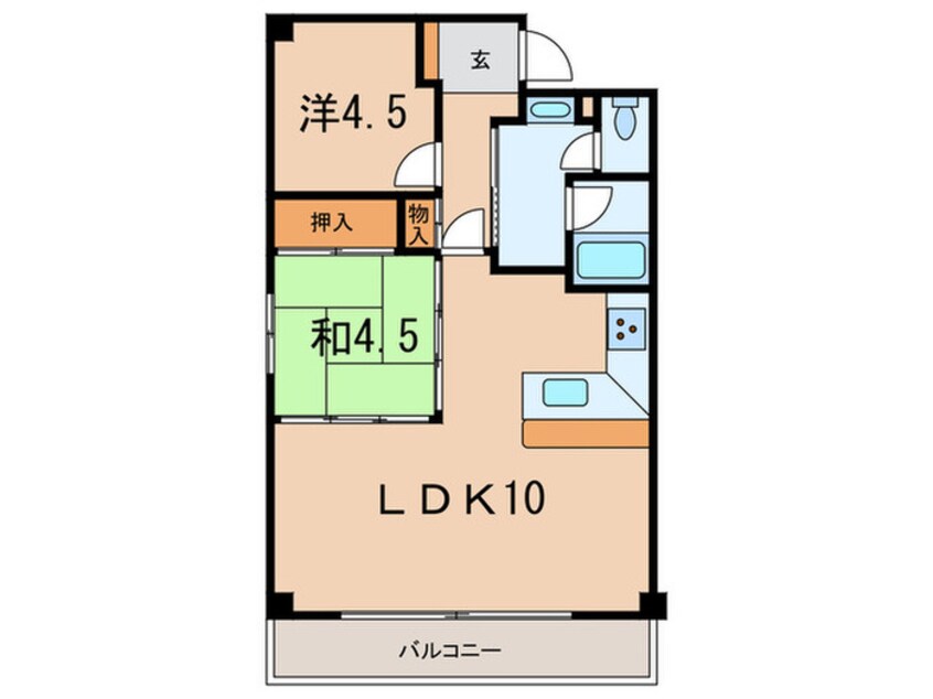 間取図 メイピ－ス芦屋