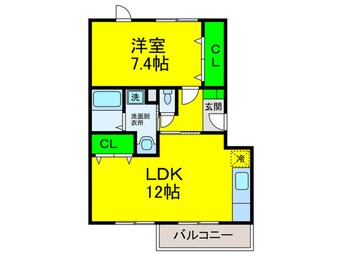 間取図 ハートベイルＡ棟