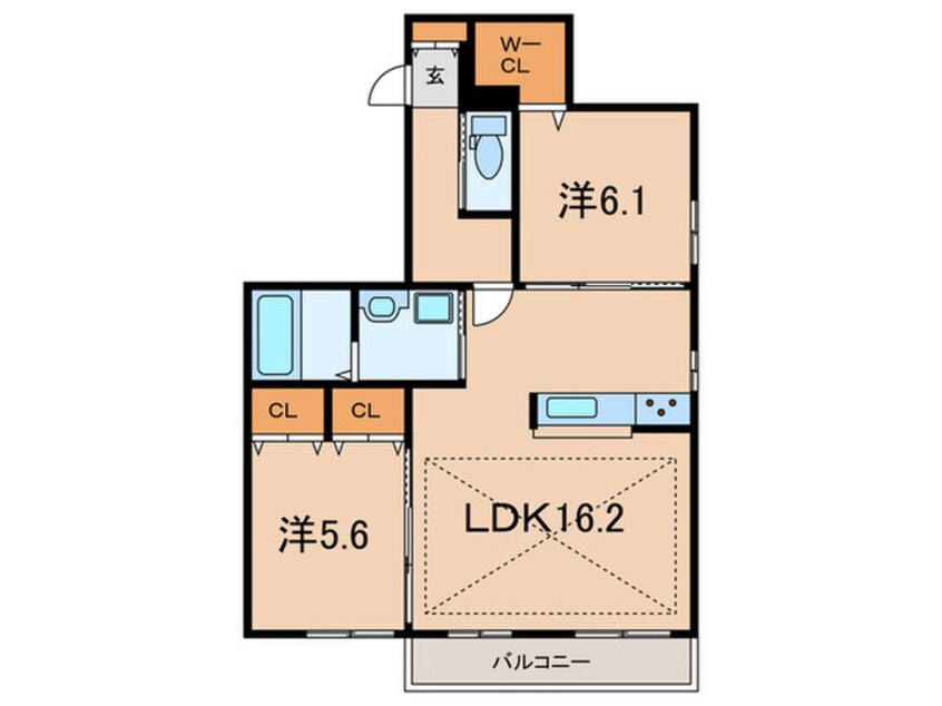 間取図 ア・ライヴ本山