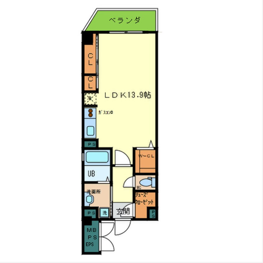 間取図 Ciel・D東梅田