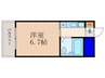 フロイデ東向日 1Rの間取り