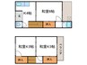 大枝中山町2-231連棟貸家 3Kの間取り