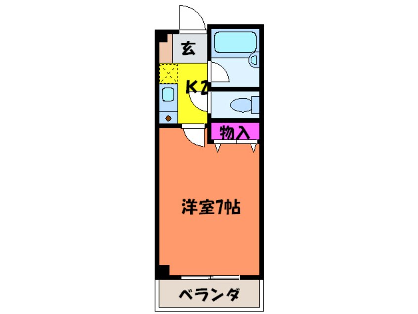 間取図 サンパレス泉佐野