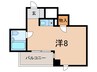 ＣＵＢＥ甲子園口 1Rの間取り