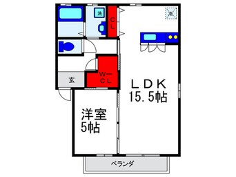 間取図 フロ－ラ緑地