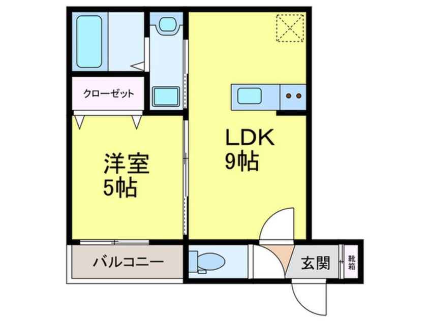 間取図 ルバート東住吉