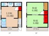 梶貸家 2LDKの間取り