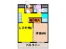 サンローズ唐池 1LDKの間取り