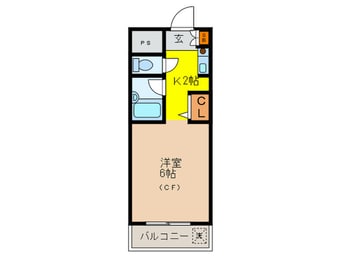 間取図 サンローズ唐池