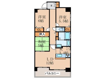 間取図 レジディア都島Ⅱ