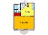 重尾マンション 1Kの間取り